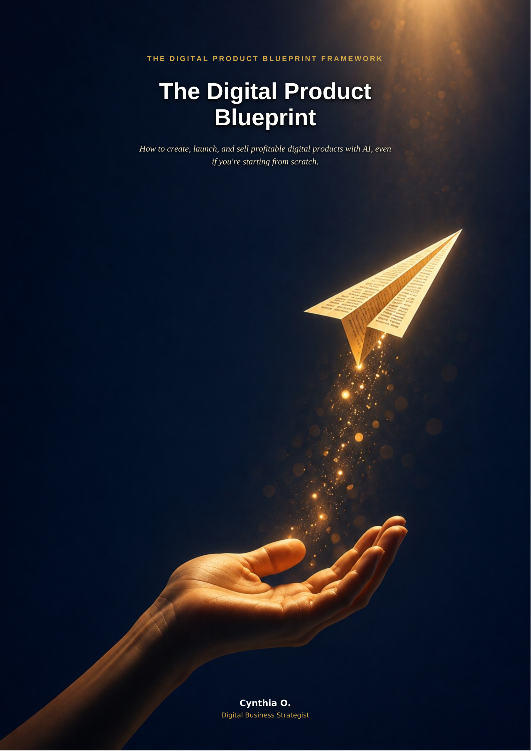 The Digital Product Blueprint book cover mockup